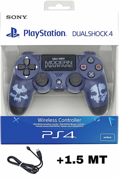 CRK TECH Playstation DualShock 4 Uyumlu V2 Yenilenmiş Ps4 Oyun Kolu Pc + Ps4 ( 1.5MT ŞARJ KABLOSU)