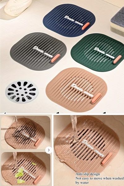 CÖDEL Süzgeçli Banyo,Mutfak,Lavabo Gider Kapatıcı Kapak Mat Balkon Gider Tıpa...