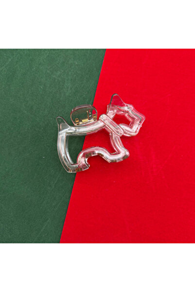 Ma.re accessories Agatha Köpek Figürlü Mandal Toka - Şeffaf