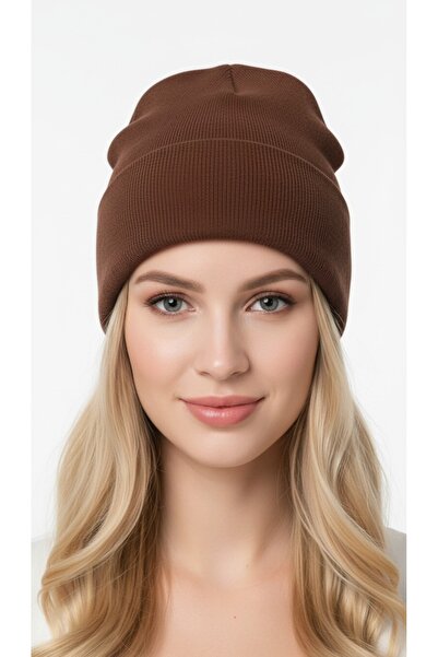 gigigiyim Plain Basic Soft Textured Unisex Folded Beanie