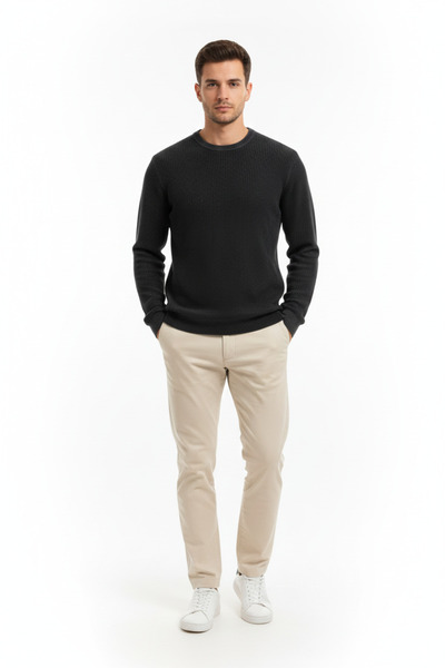 Uki ANTRASİT Bisiklet Yaka Triko Kazak