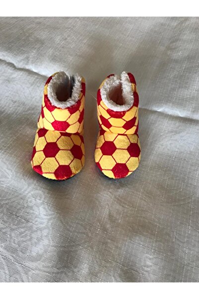 ARFUL FASHİON Sarı Kırmızı Bebek Ev Pandufu