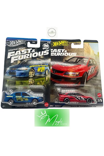 HOT WHEELS Lancer Evolution 1/64 ölçek Uzun Kart+ Premium Lot Maylistore 25/1