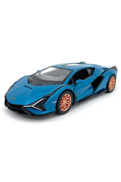 Kinsmart Die Cast Lamborghini Sian FKP 37(Mavi) 1/40 Model Araba
