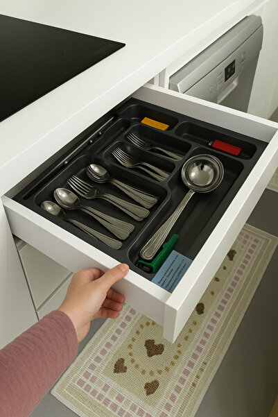 Pleksi Marketi منظم أدراج وحامل أدوات مائدة يمكن قطعه حتى 50×40 سم // 55×49 سم //