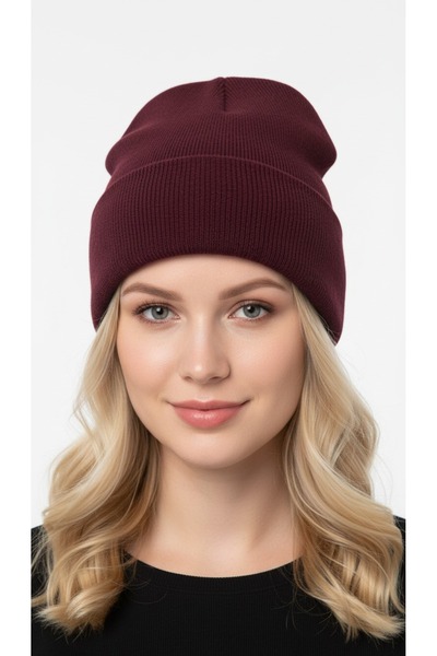 gigigiyim Plain Basic Soft Textured Unisex Folded Beanie