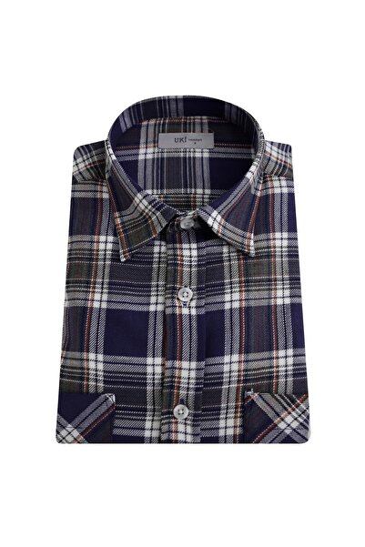 Uki İndigo Comfortfir Oduncu Gömlek