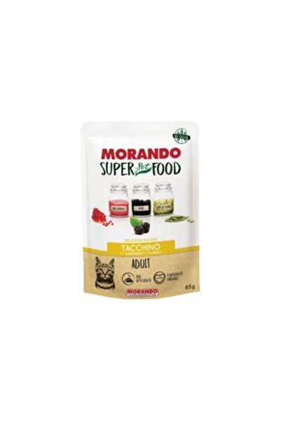MORANDO موراندو سوبر فود طعام رطب للقطط البالغة بالديك الرومي 85g