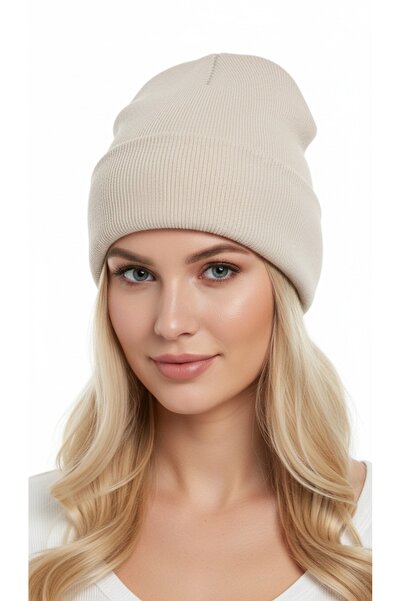 gigigiyim Plain Basic Soft Textured Unisex Folded Beanie