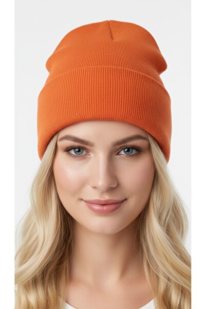 gigigiyim Plain Basic Soft Textured Unisex Folded Beanie