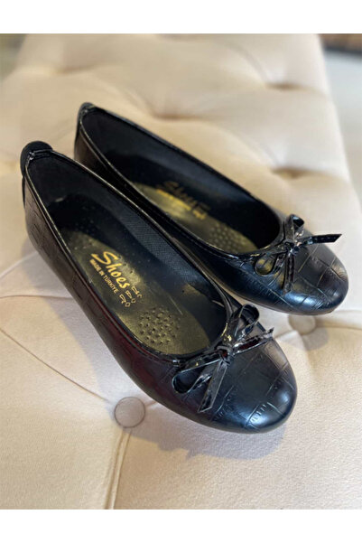 Lesia Emma Kadın Zarif Fiyonklu Günlük Babet Ayakkabı