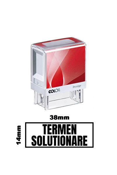 Colop Printer Stampila DE BIROU TERMEN SOLUTIONARE de birou 38x14mm