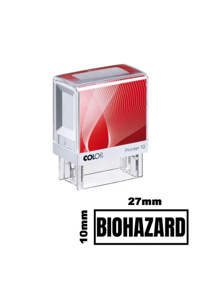 Colop Printer Stampila BIOHAZARD de birou 27x10mm