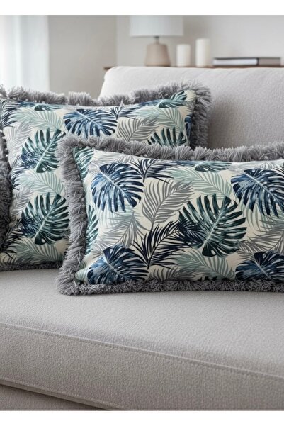JACA Set of 2 Square Throw Pillows (45X45Cm)