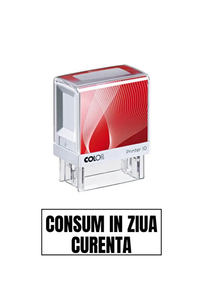 Colop Printer Stampila de birou CONSUM IN ZIUA CURENTA 14x38mm