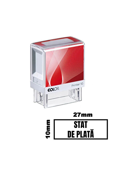 Colop Printer Stampila STAT DE PLATA de birou 27x10mm