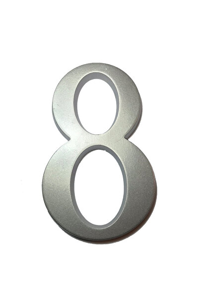 ICON TOOLS HOUSE NUMBER, ALUMINUM, 200 MM, SILVER, /DIGIT 8/