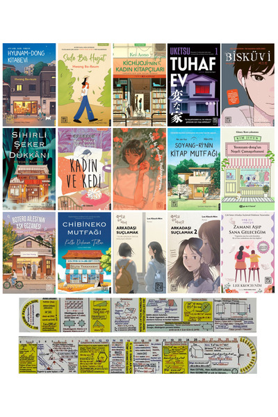 Destek Yayınları Kore Edebiyatı 15 Kitap Set / Hyunam Dong Kitabevi + Sade Bir Hayat + Sihirli Şeker + Soyang-Ri