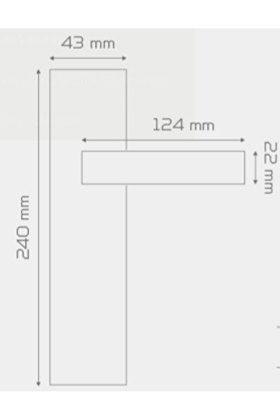 EYMEN YAPI Hira Konak Bilge Matte Black Door Handle Aluminum Room