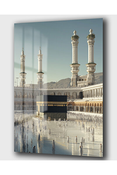 DEKA AKSESUAR DİNİ TEMALI KABE GÖRÜNTÜSÜ CAM TABLO