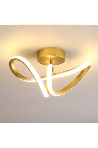 Jiju Serpent Gold LED Wall Light Equivalent 200W