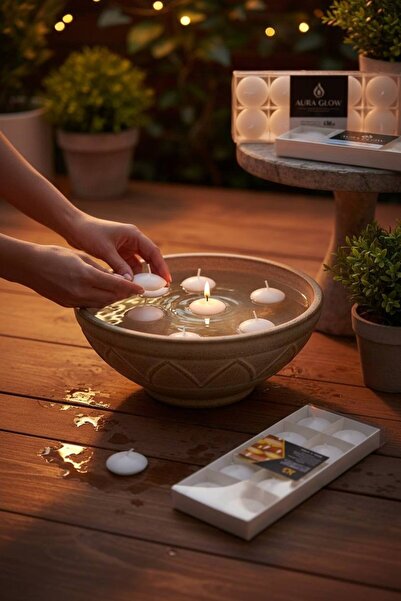 MAZPRO شمع مائي حجم صغير كرت 10حبة