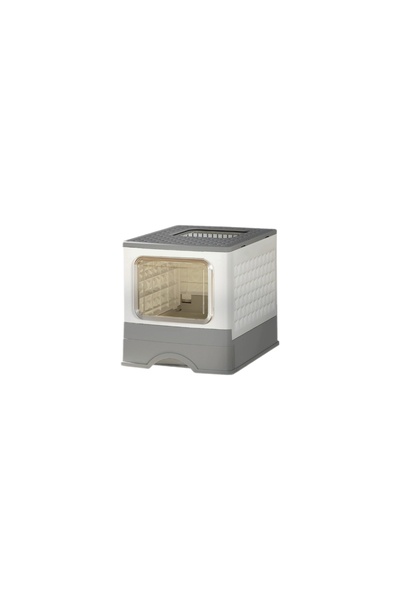 Seven Bird Enclosed cat litter box with scoop, available in several colors
