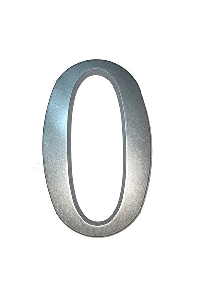 ICON TOOLS HOUSE NUMBER, ALUMINUM, 200 MM, SILVER, /DIGIT 0/