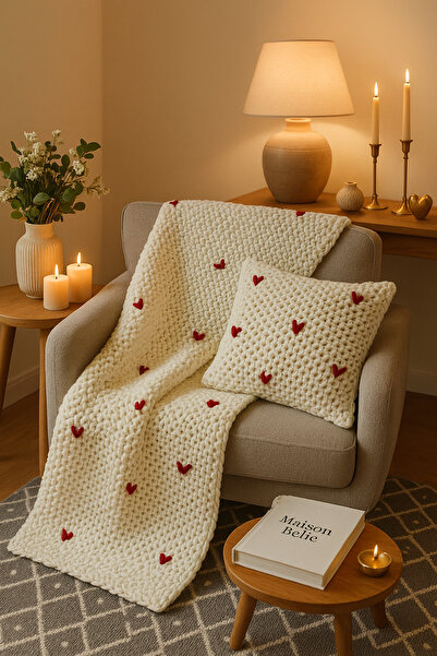 Yerel Üretici Tv Battaniyesi Tek Kişilik El işi Örgü