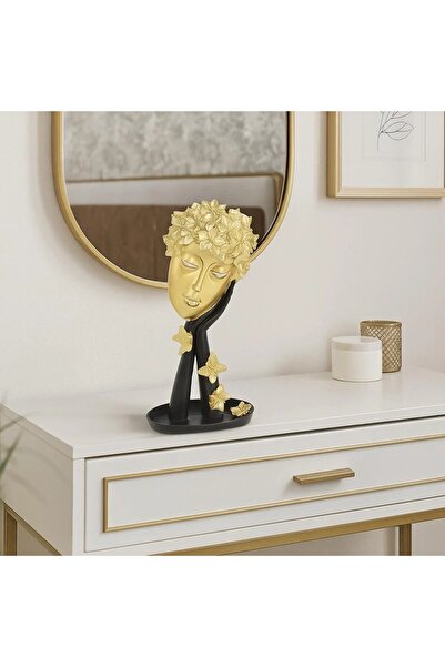 Vi Markets Artistic Décor with a Golden Face Design