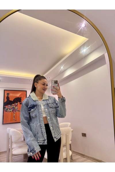 Gamze Ege Fashion Kot ceket kürklü