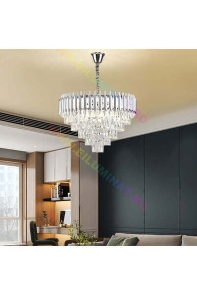 Sueva Candelabru Cristal Silver Panther 600mm