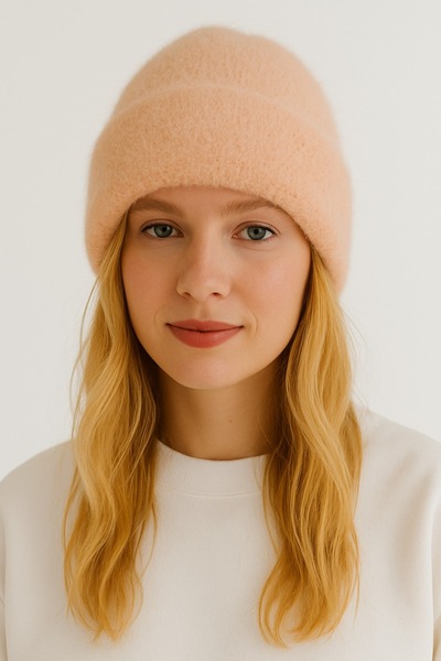 gigigiyim Yumuşak Kaşmir Dokulu Basic Kadın Bere