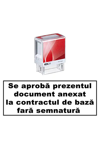 Colop Printer Stampila de birou COLOP Mesaj Personalizat - 38x14-mm, negru