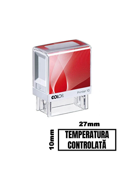 Colop Printer Stampila TEMPERATURA CONTROLATA de birou 27x10mm