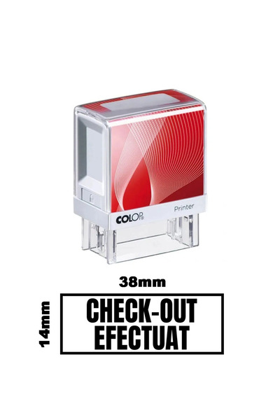 Colop Printer Stampila DE BIROU CHECK OUT EFECTUAT de birou 38x14mm