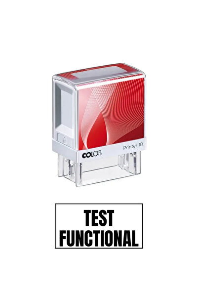 Colop Printer Stampila de birou TEST FUNCTIONAL 14x38mm