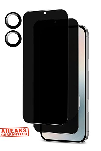 aheaks مجموعة واقي شاشة Tecno Spark 40C MAT Hayalet من الزجاج النانوي وواقي ع...