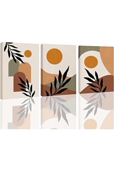 ALAYRA International لوحة فنية جدارية قماشية بتصميم بوهو بسيط، 40×60 سم - ديك...