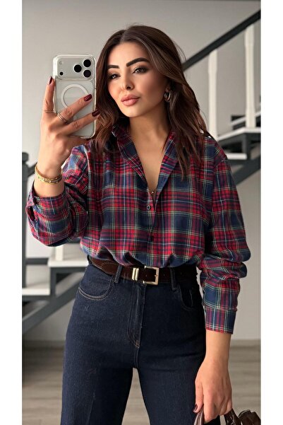 Oslove Blue-red plaid forester shirt