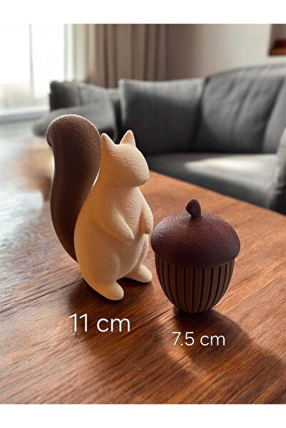 San Concept Sincap ve Meşe Palamudu 2'li Dekor Seti / Ev Aksesuarı / 11cm Sin...