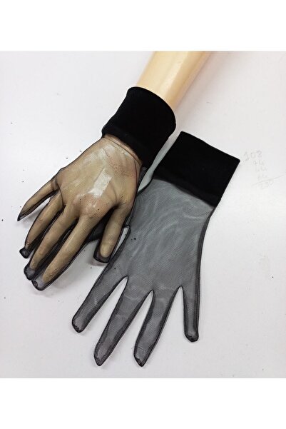 Limelia Βραδινό φόρεμα Diana Velvet βραχιόλι Γάντια Μαύρα