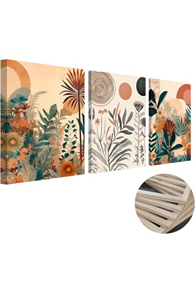 ALAYRA International لوحة فنية جدارية قماشية بتصميم بوهو بسيط، 40×60 سم - ديك...