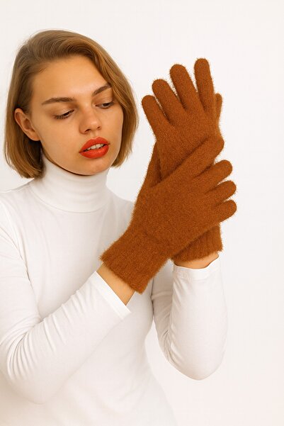 gigigiyim Solid Color Plush Women Gloves