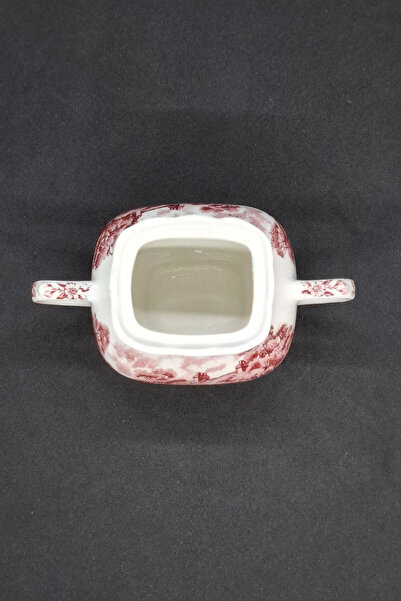 Grindley British Countryside Themed Lidless Porcelain Sugar Bowl with Double Handles 200 ml
