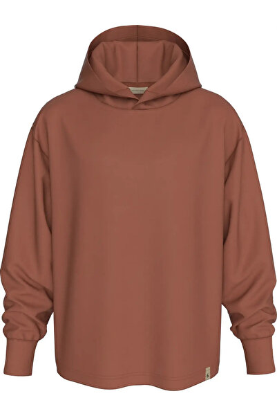 Calvin Klein WASHED HOODIE Erkek Kahverengi Hoodie