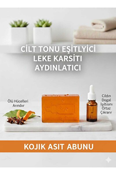 ALSARE Kojik Asit Sabunu: Leke, Kırışıklık, Önleyici ve Beyazlatıcı Etkili (K...