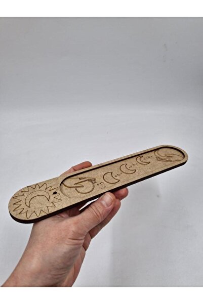 Mu Art Ahşap Ahşap Tütsülük Tütsü Yakacağı Tütsü Tutacağı Çubuk Tütsü Oda Kok...