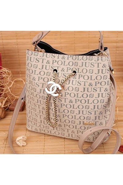 JP POLO Vegan Leather 3-Compartment Chain Detailed Hand and Shoulder Bag