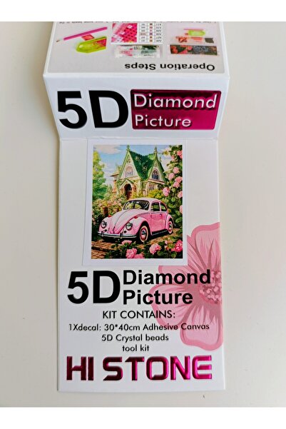 mentaş grup Diamond Painting Beaded Tapestry Mosaic Puzzle Crystal Stone Board 40X30 Kit Full Set